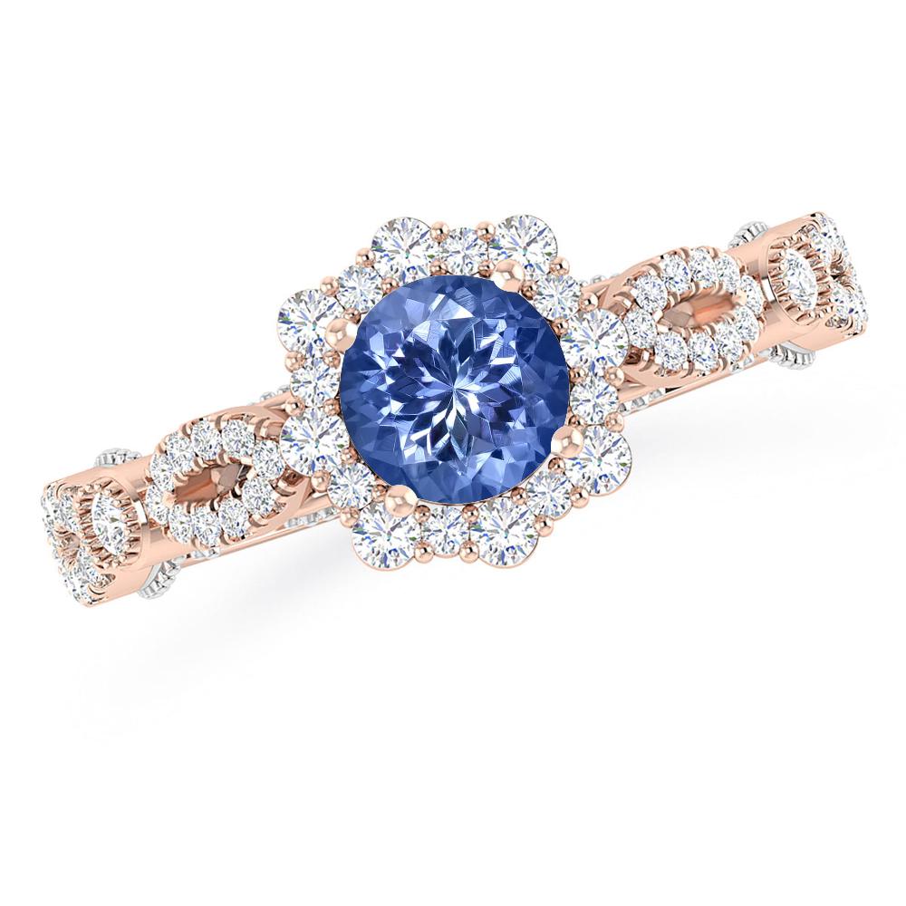 Rose Gold - Tanzanite