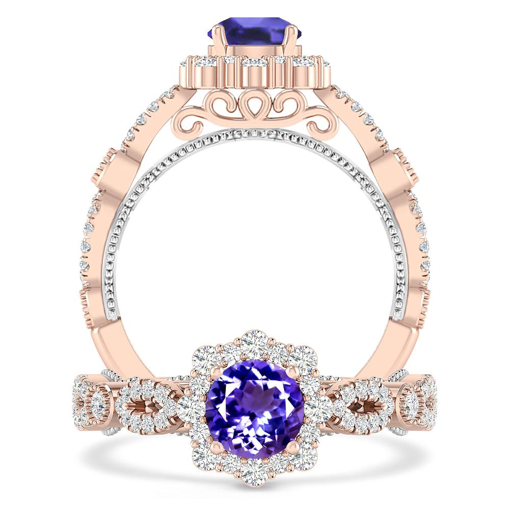 Rose Gold - Tanzanite