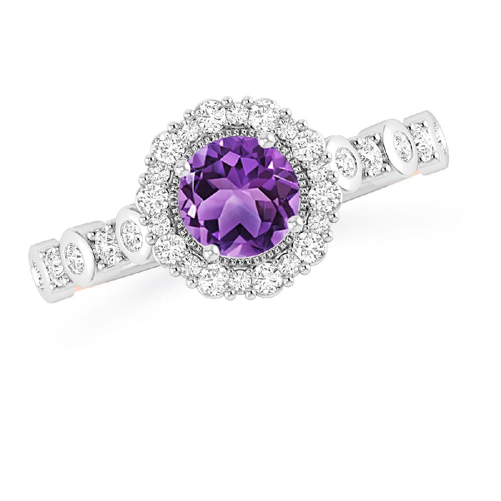 White Gold - Amethyst