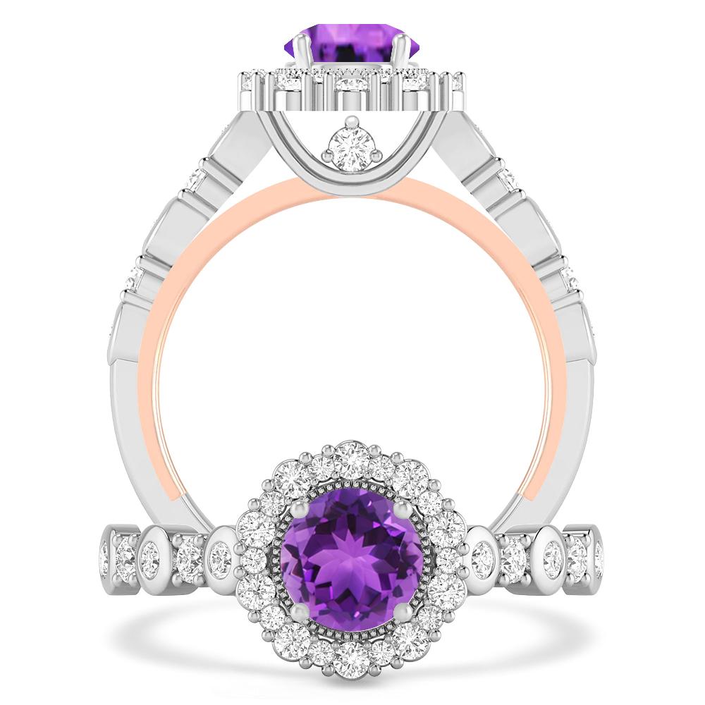 White Gold - Amethyst