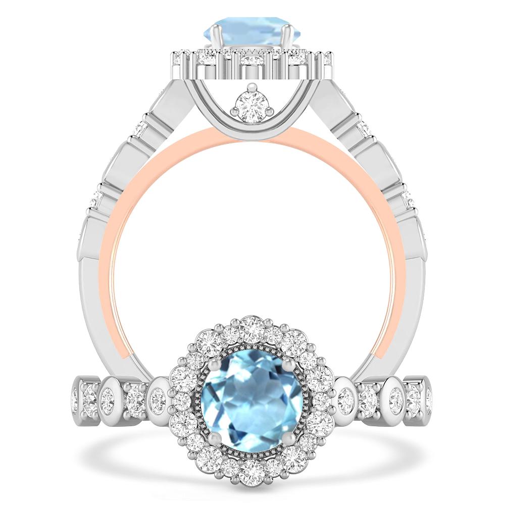 White Gold - Aquamarine