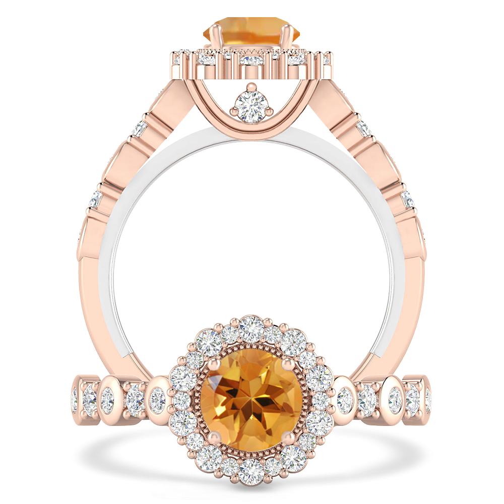 Rose Gold - Citrine