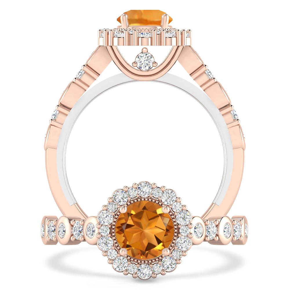 Rose Gold - Citrine