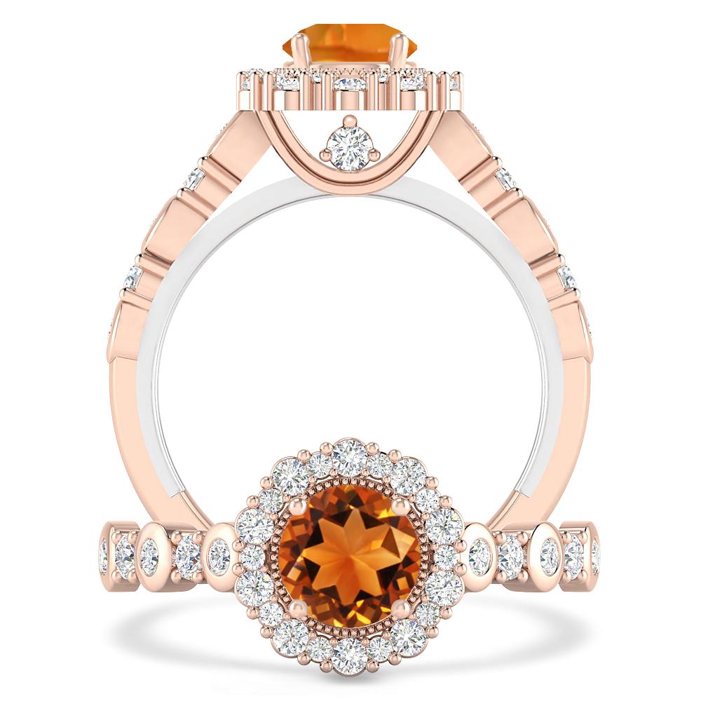 Rose Gold - Citrine