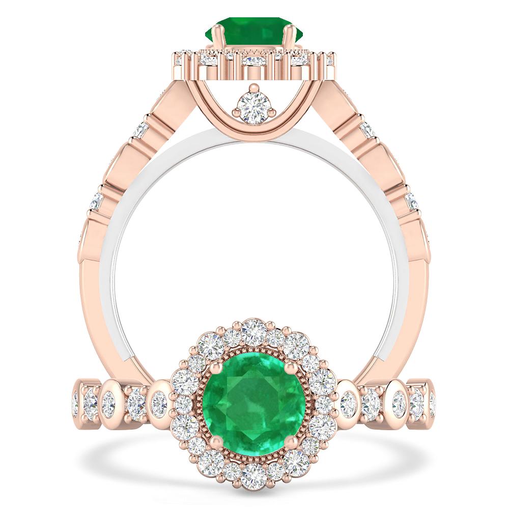 Rose Gold - Emerald