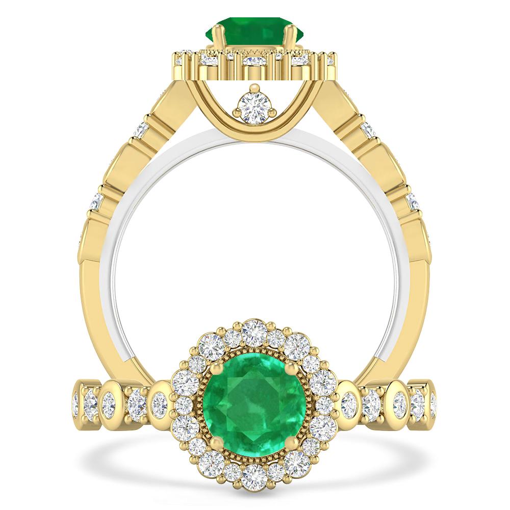 Yellow Gold - Emerald