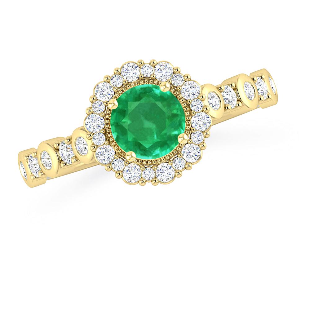 Yellow Gold - Emerald