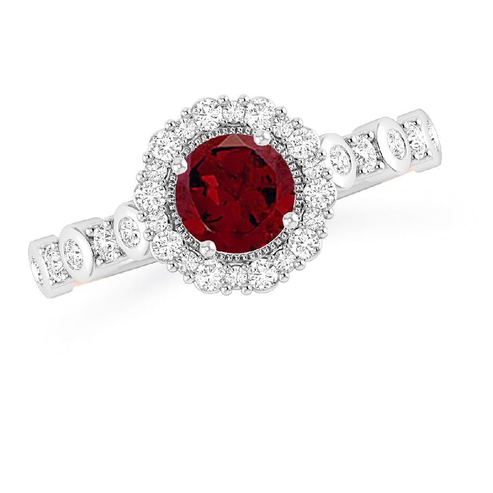 White Gold - Garnet