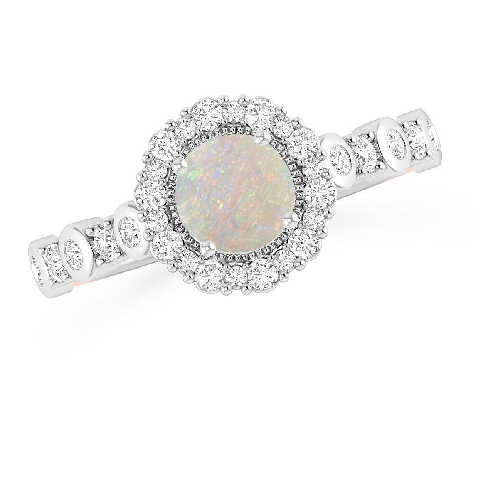 White Gold - Opal