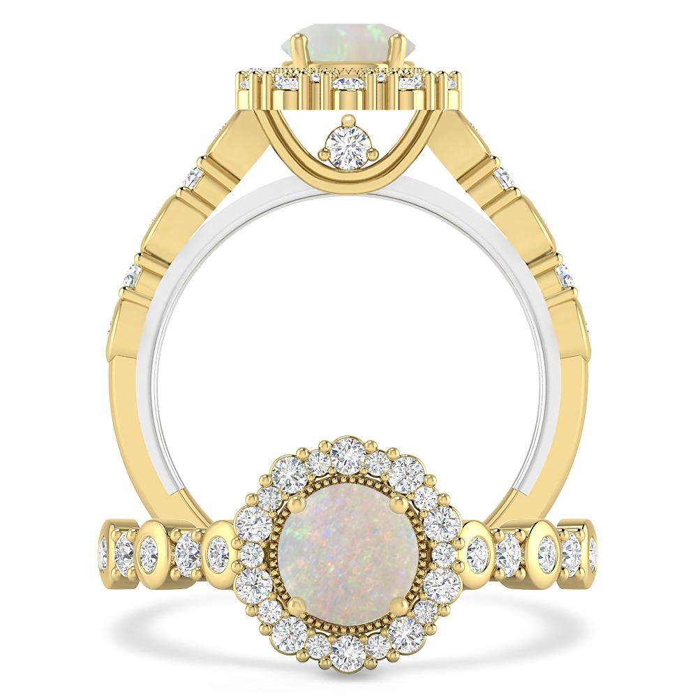 Yellow Gold - Opal