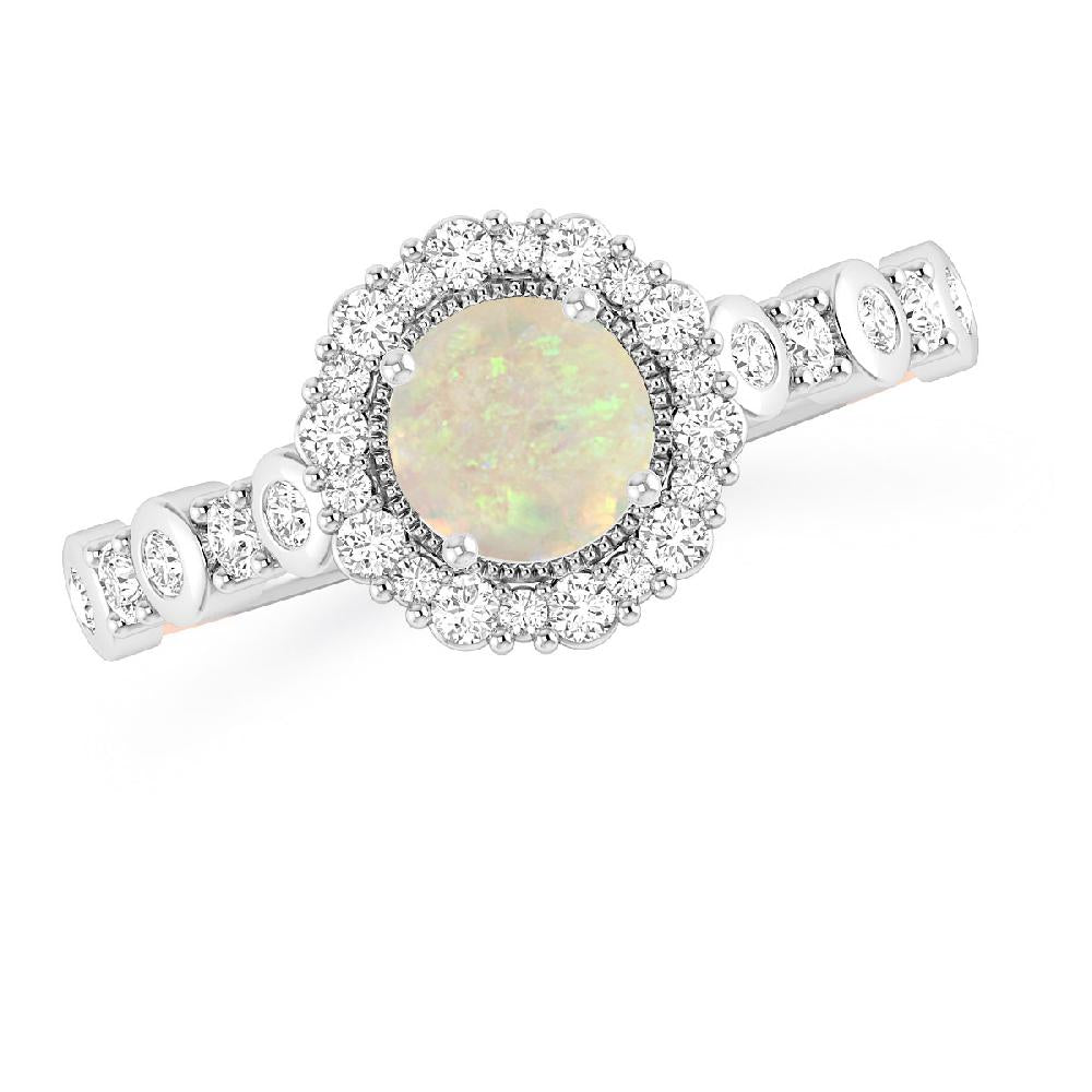 White Gold - Opal