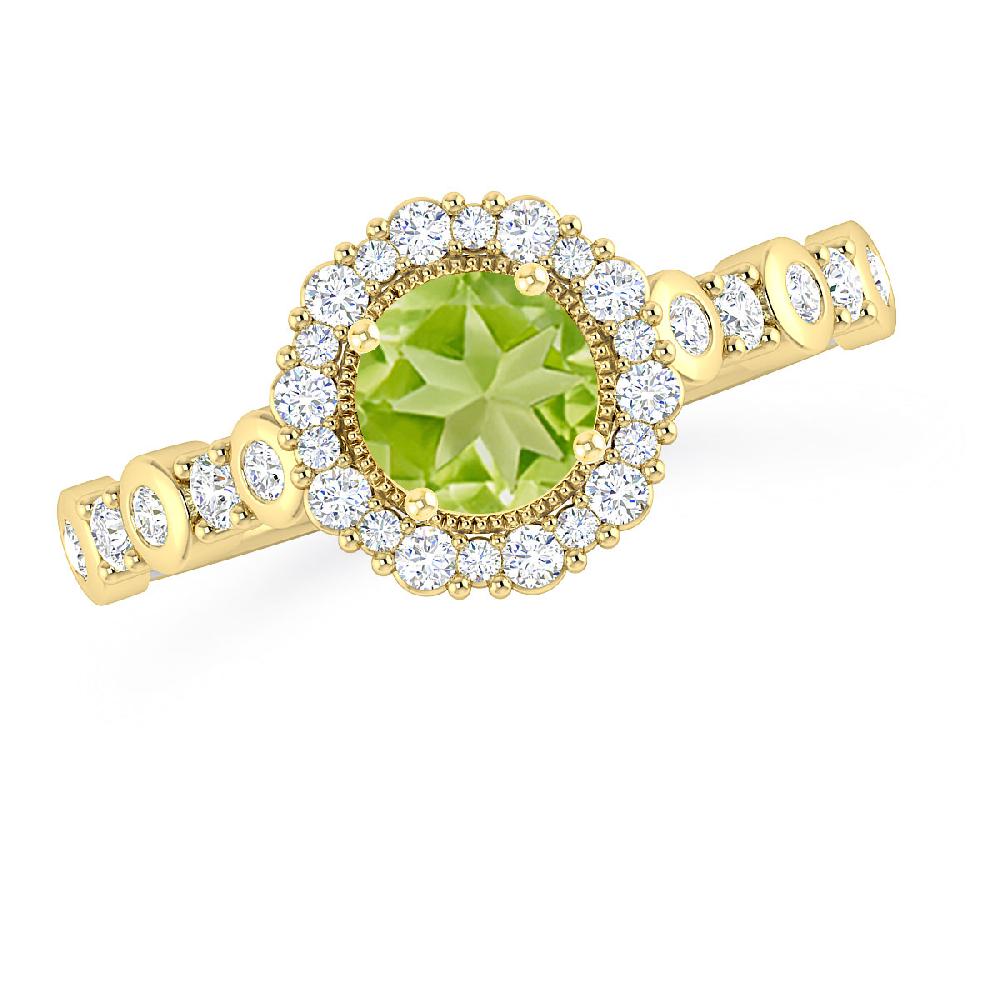 Yellow Gold - Peridot