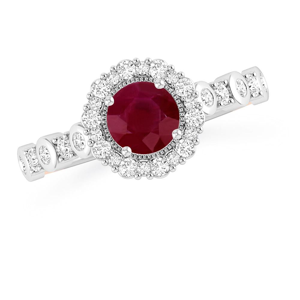 White Gold - Ruby