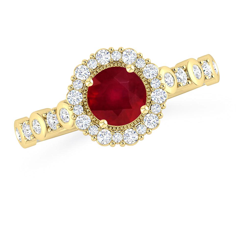 Yellow Gold - Ruby