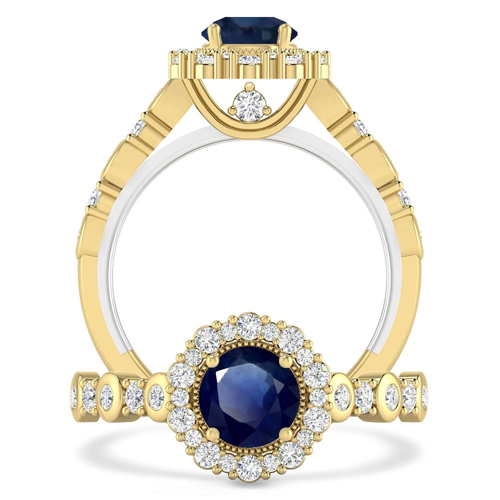 Yellow Gold - Sapphire