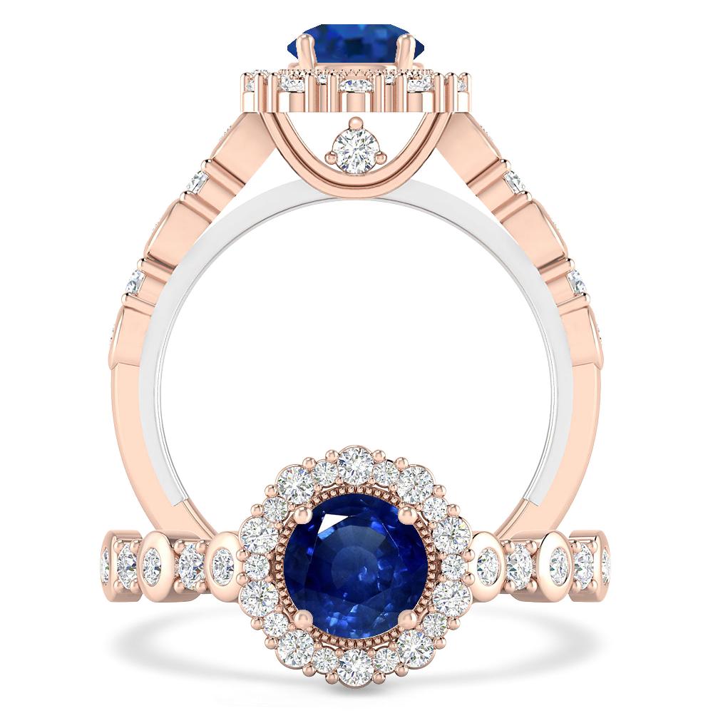 Rose Gold - Sapphire