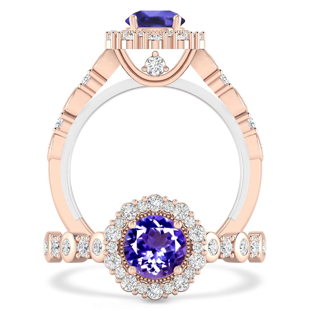 Rose Gold - Tanzanite