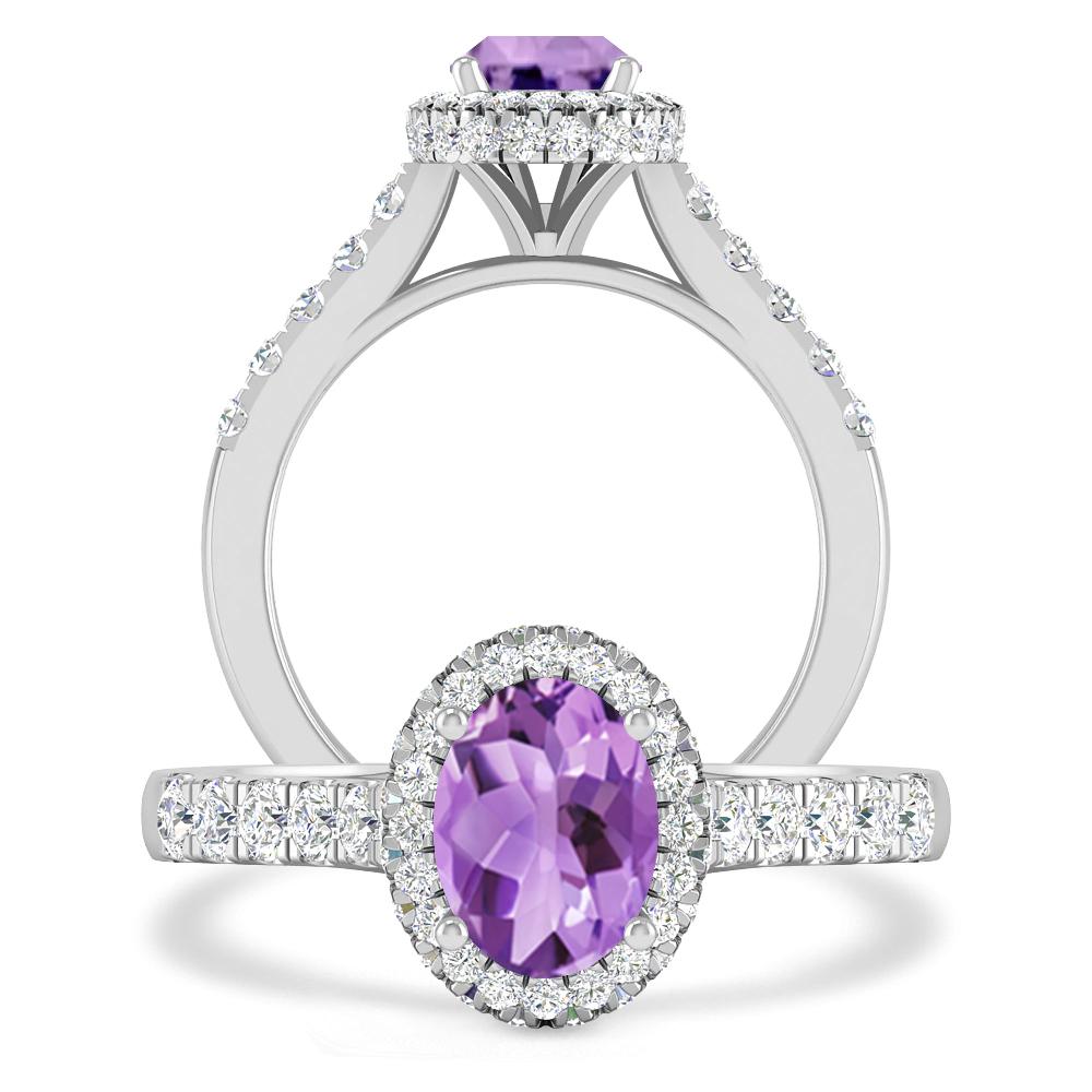 White Gold - Amethyst