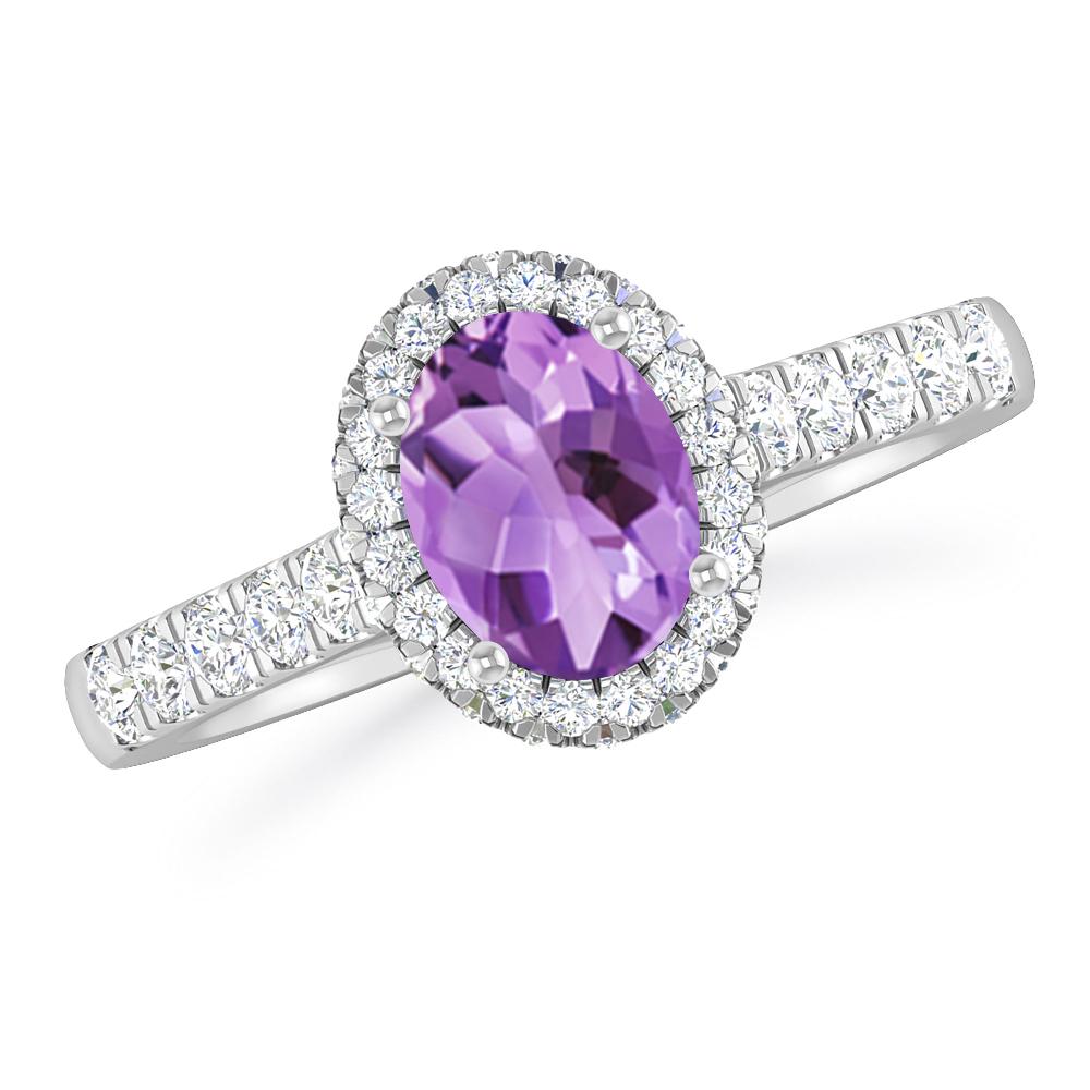 White Gold - Amethyst