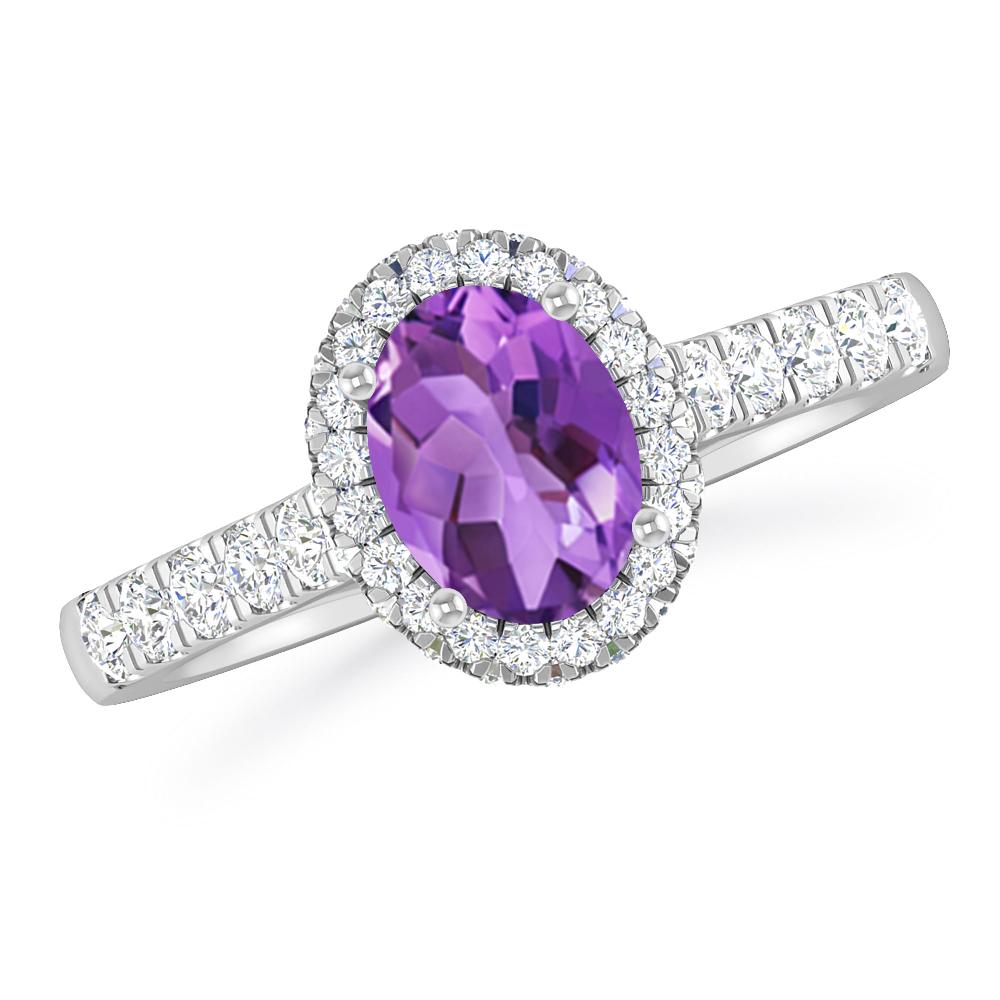 White Gold - Amethyst