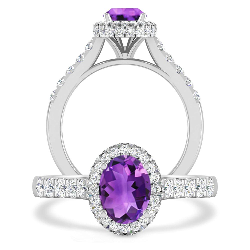 White Gold - Amethyst