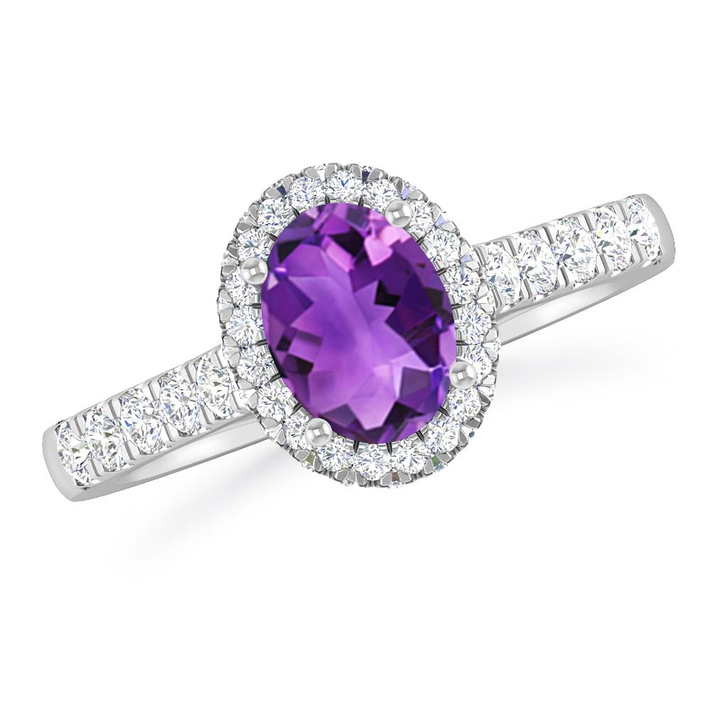 White Gold - Amethyst