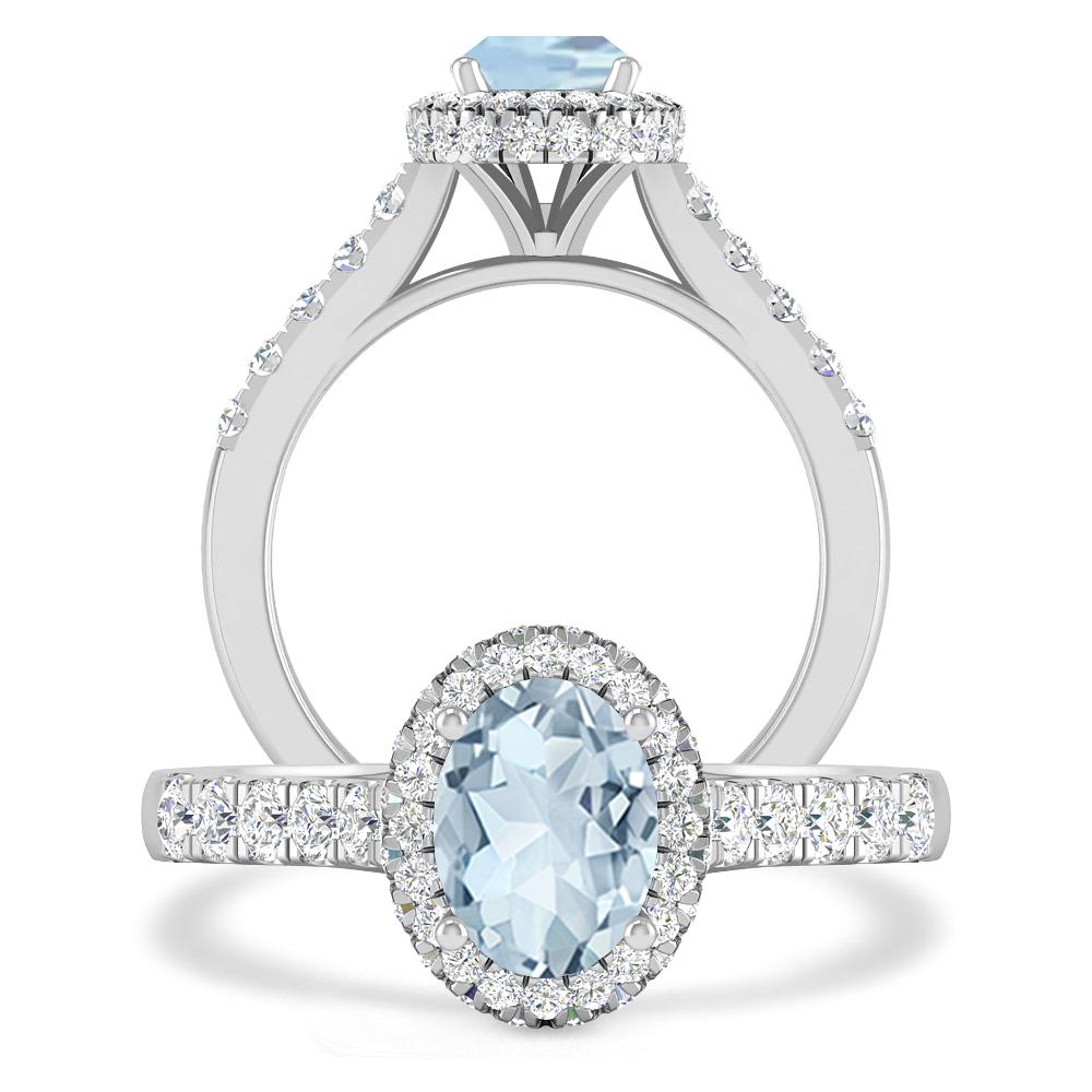 White Gold - Aquamarine