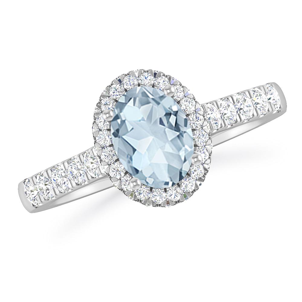 White Gold - Aquamarine