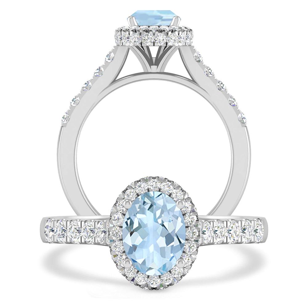 White Gold - Aquamarine