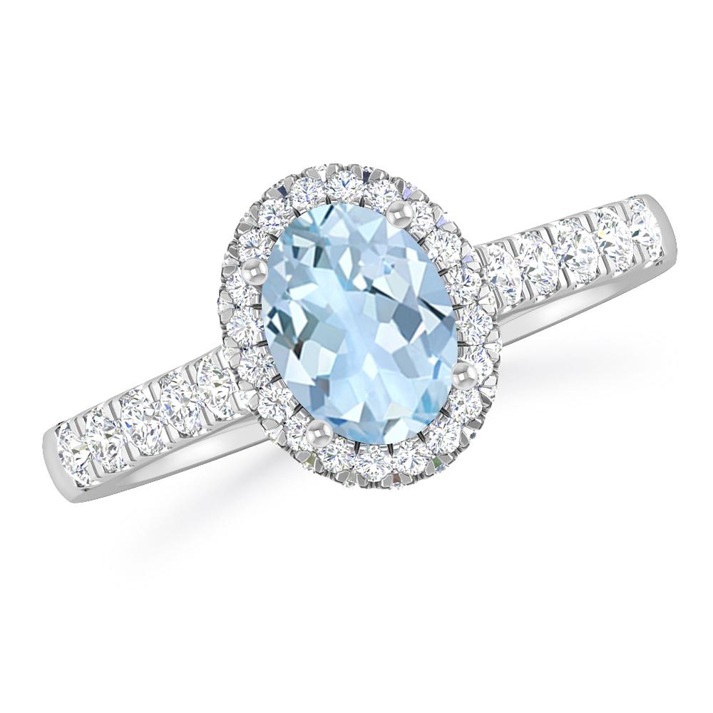 White Gold - Aquamarine