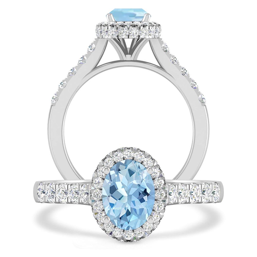 White Gold - Aquamarine