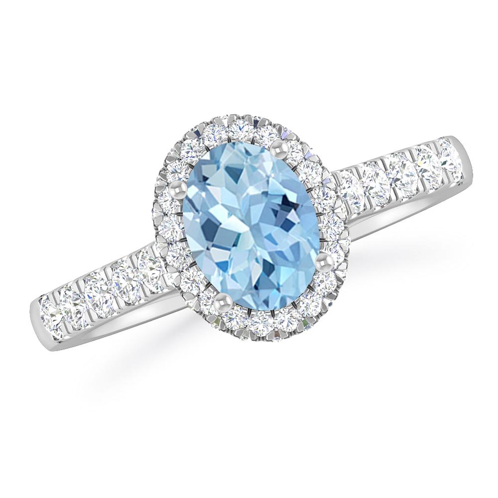 White Gold - Aquamarine