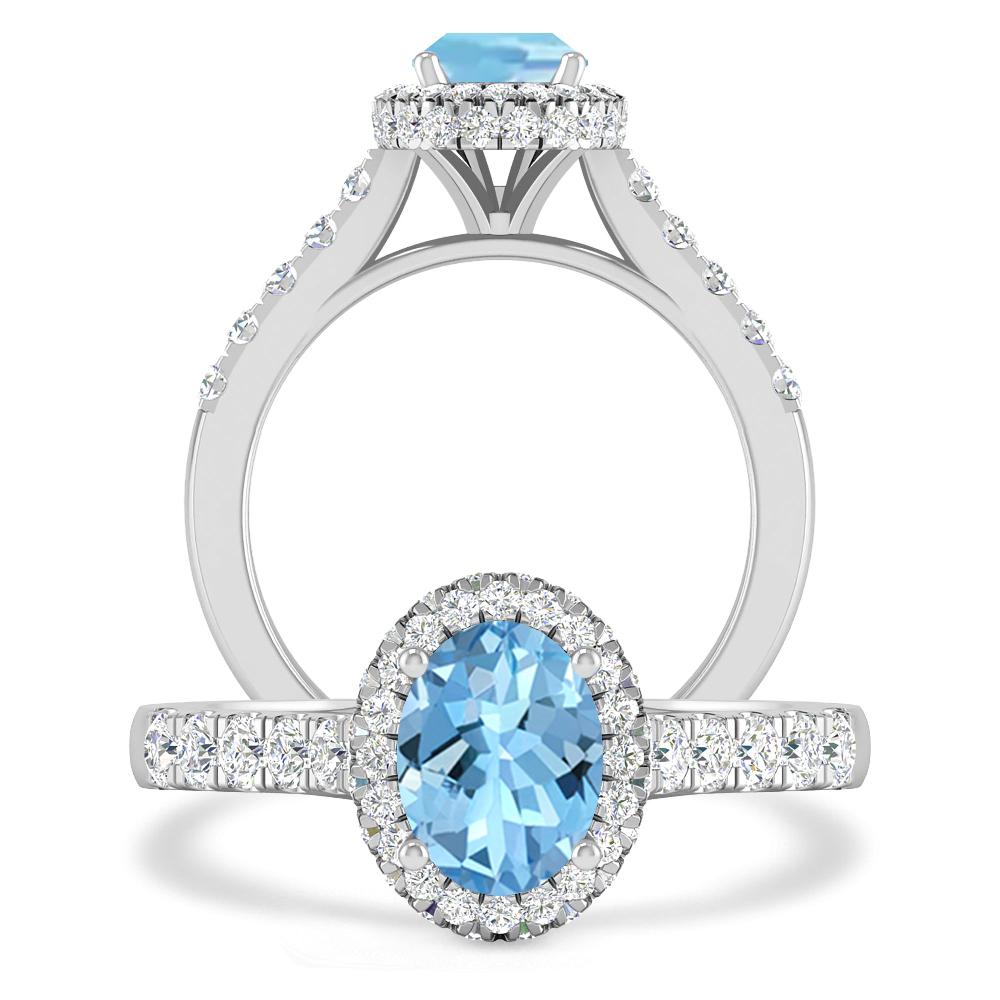 White Gold - Aquamarine