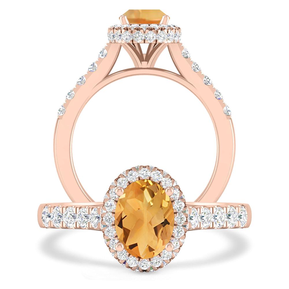 Rose Gold - Citrine