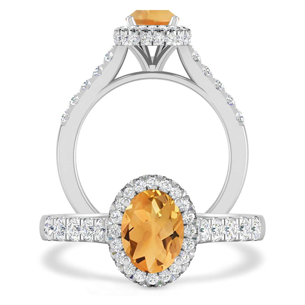 White Gold - Citrine