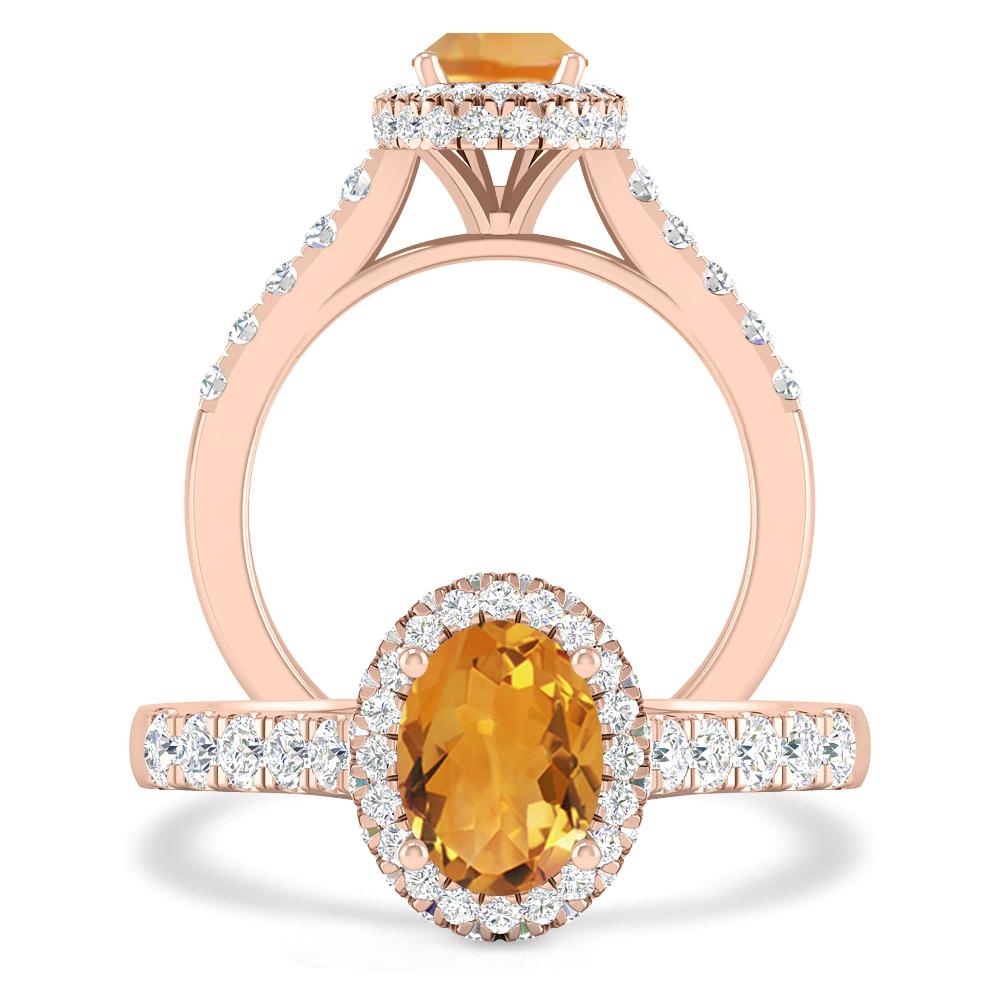 Rose Gold - Citrine