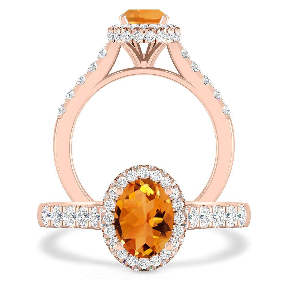 Rose Gold - Citrine