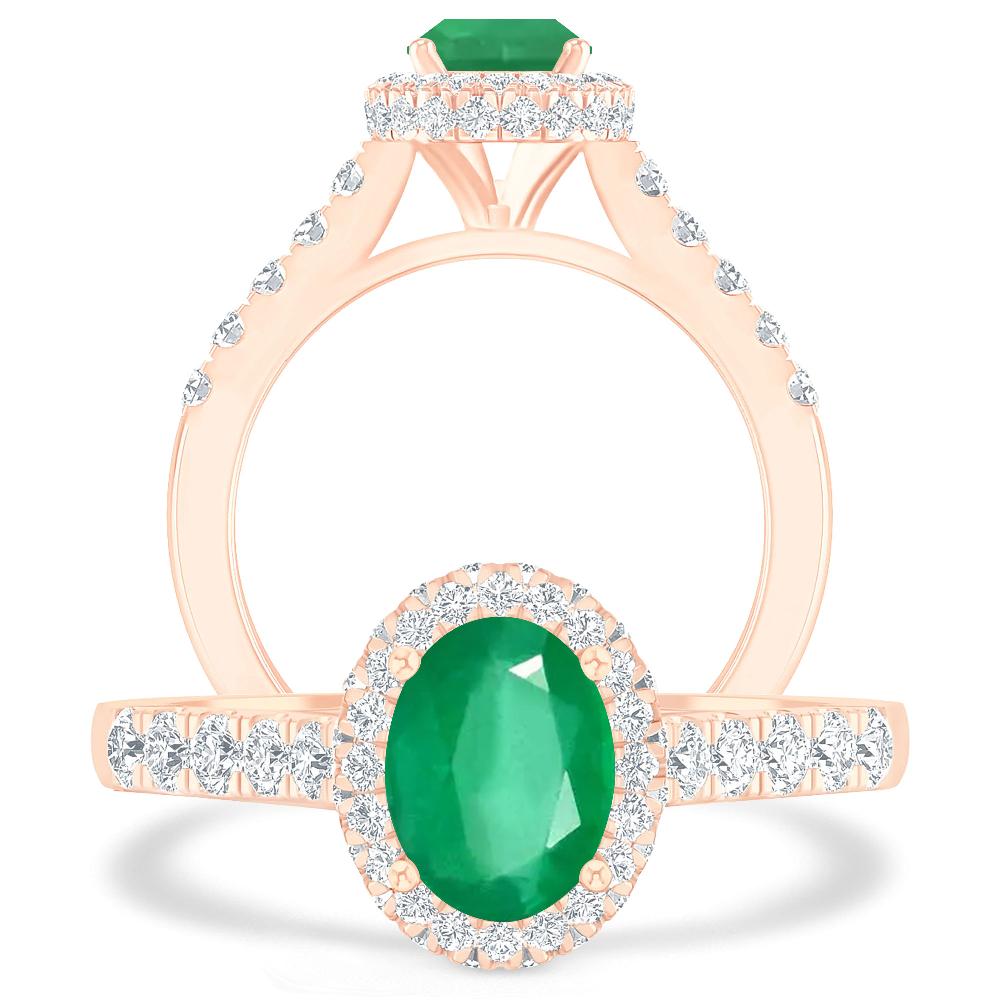 Rose Gold - Emerald