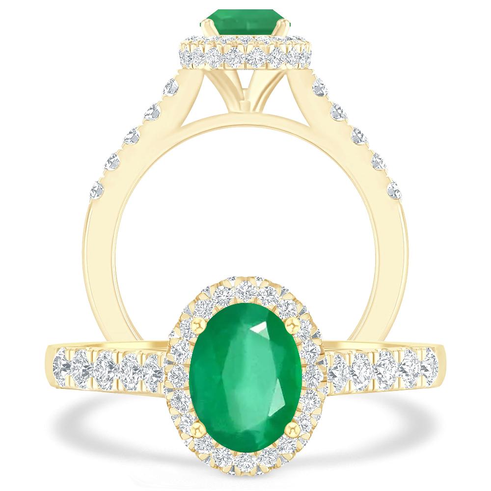 Yellow Gold - Emerald