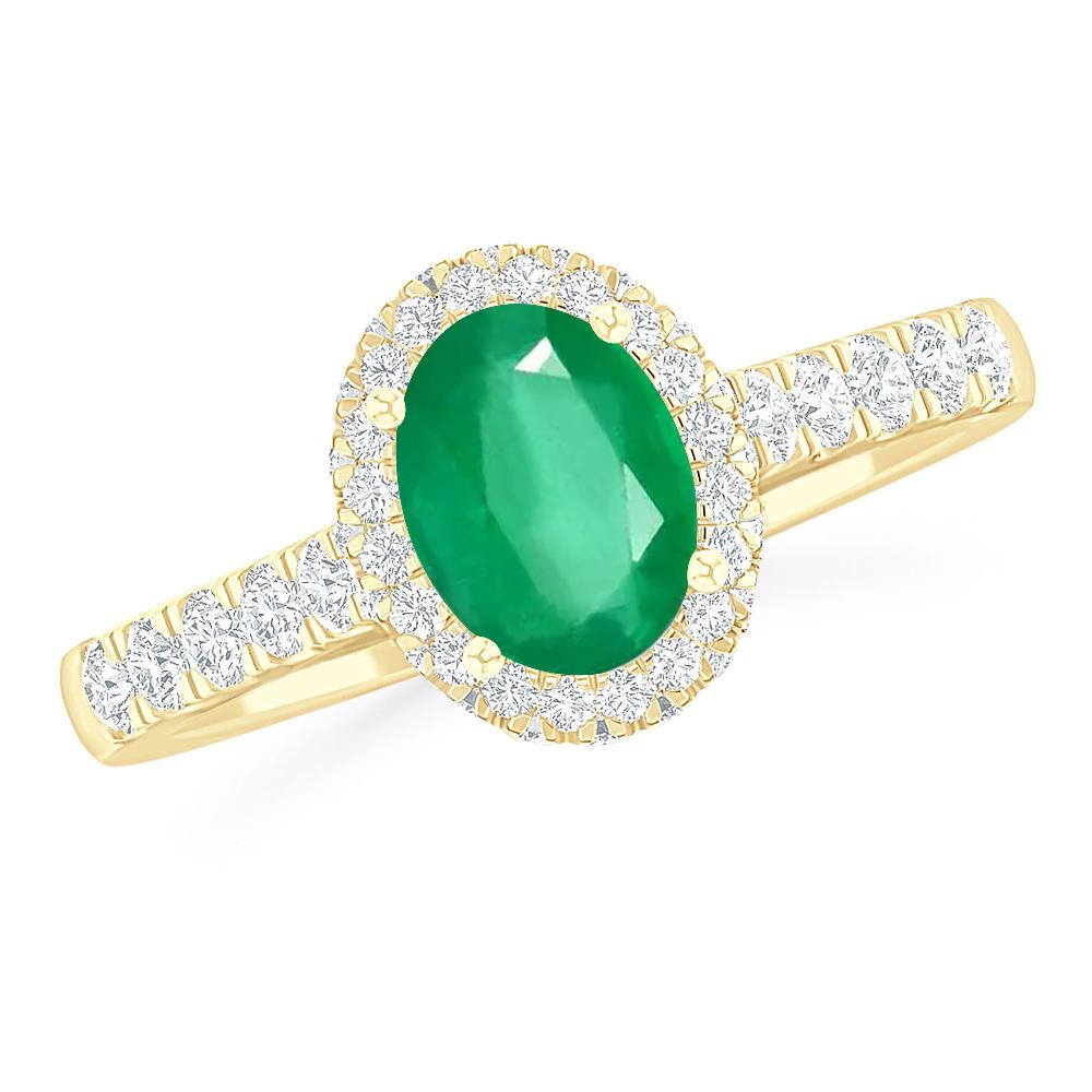 Yellow Gold - Emerald