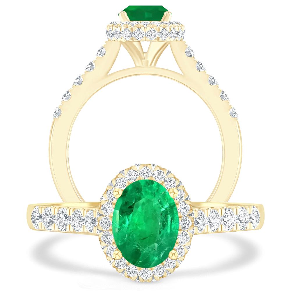 Yellow Gold - Emerald