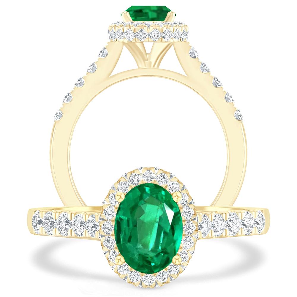 Yellow Gold - Emerald