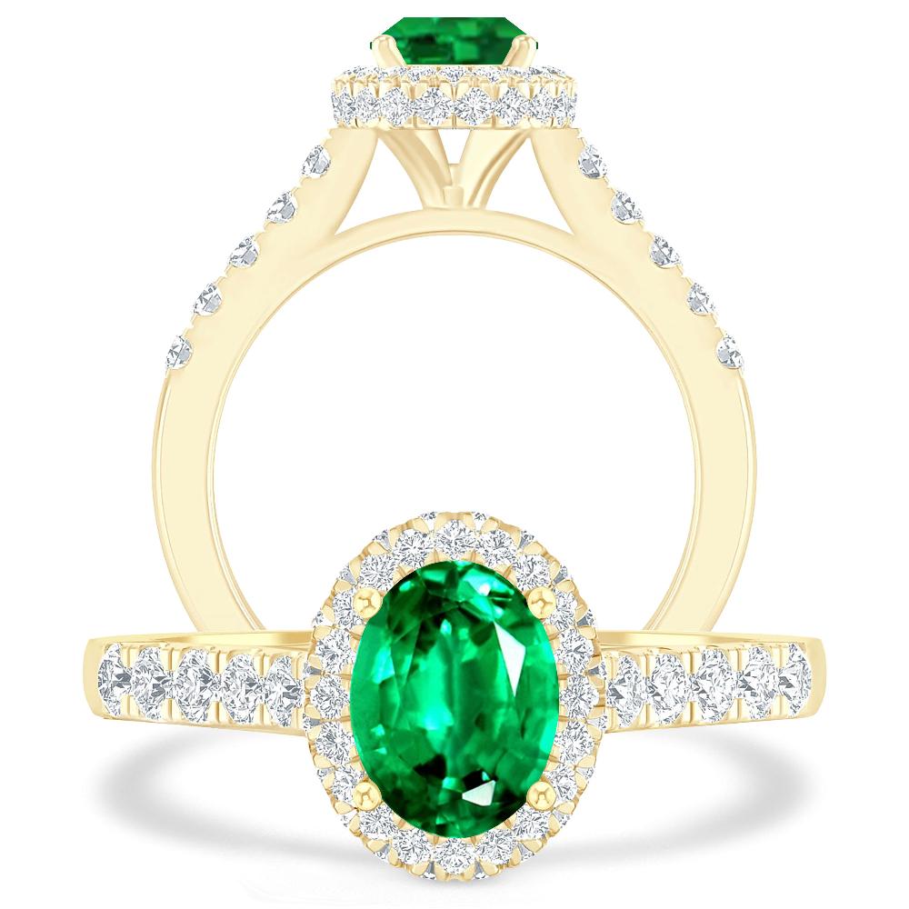 Yellow Gold - Emerald