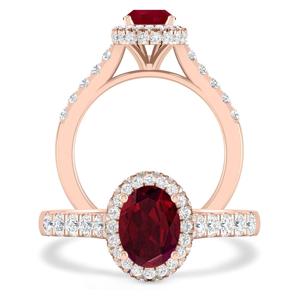 Rose Gold - Garnet