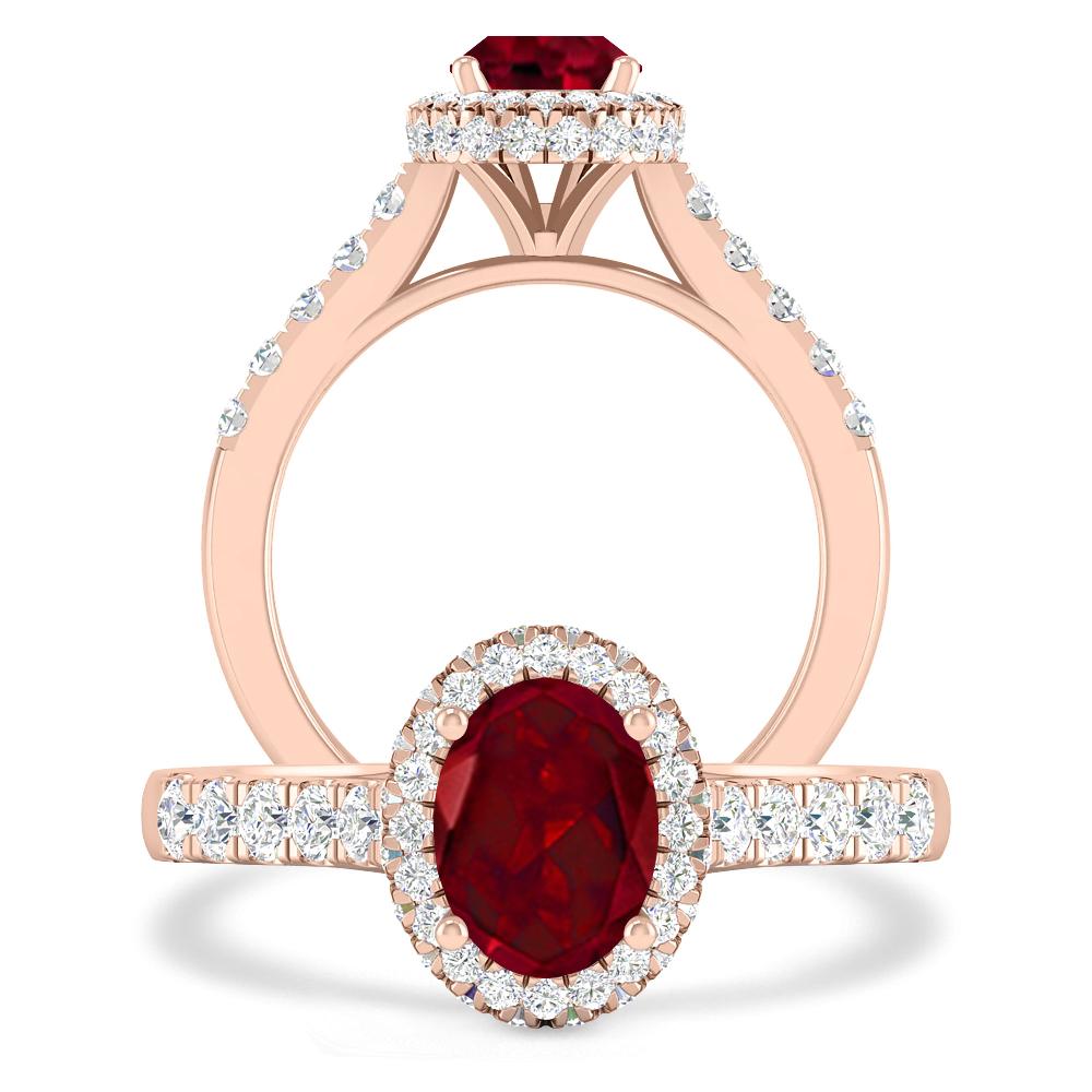 Rose Gold - Garnet