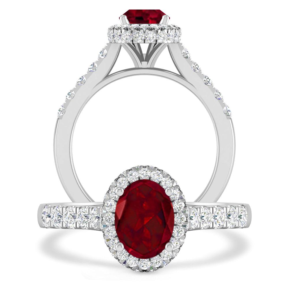 White Gold - Garnet