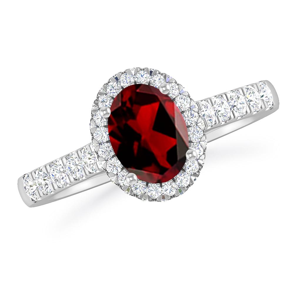 White Gold - Garnet