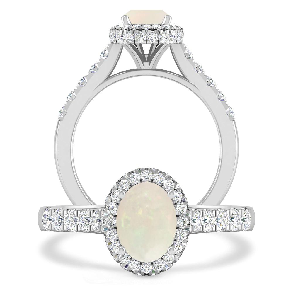 White Gold - Opal