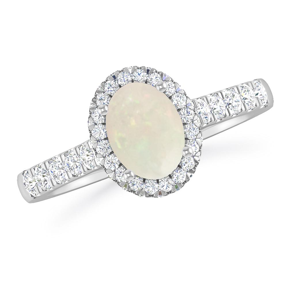 White Gold - Opal