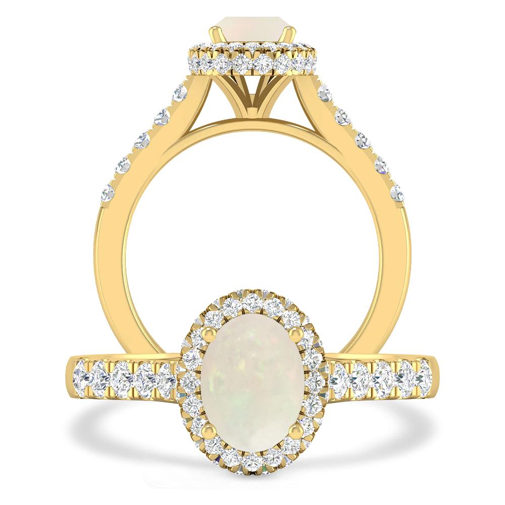 Yellow Gold - Opal